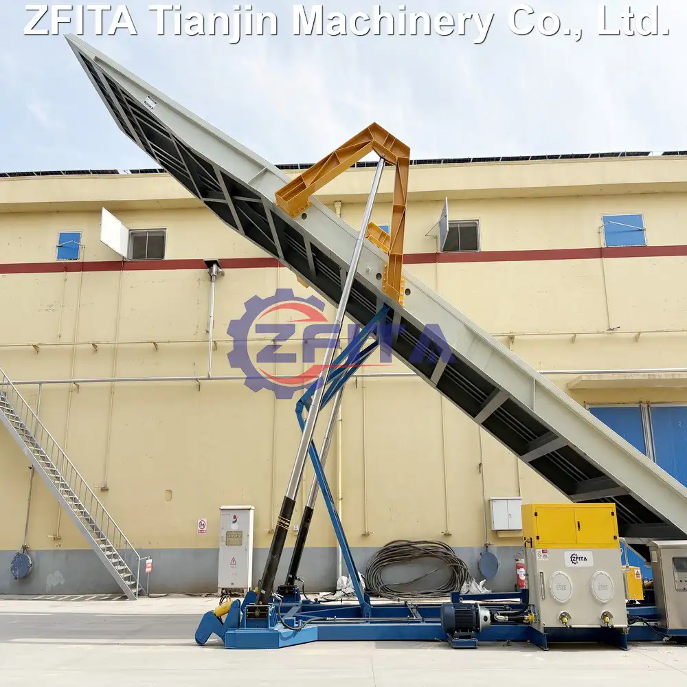 Truck dumping platform